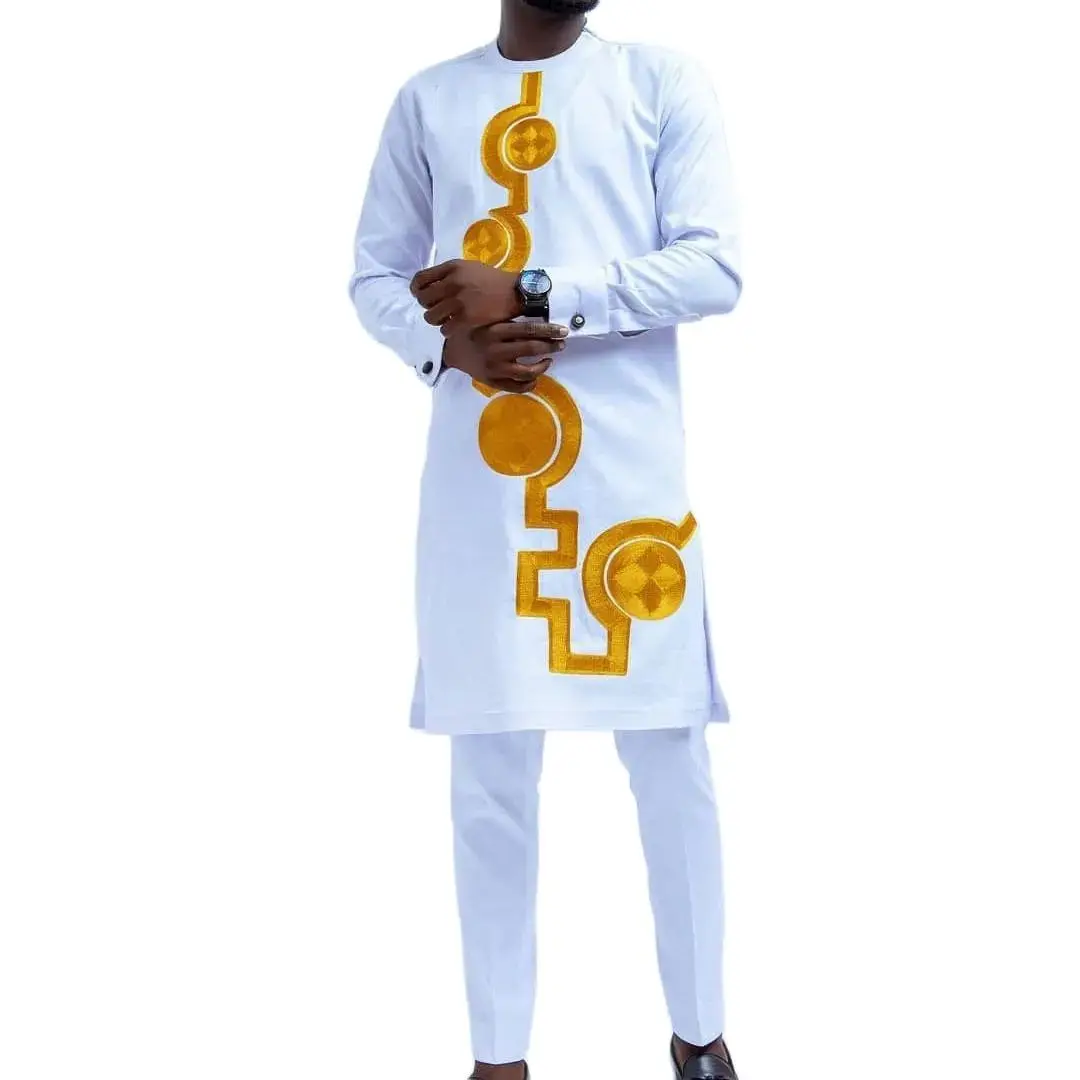 wedding party kaftan set mens outfits africa clothing 2PCS tracksuit dashiki robe africaine fashion african dresses clothes